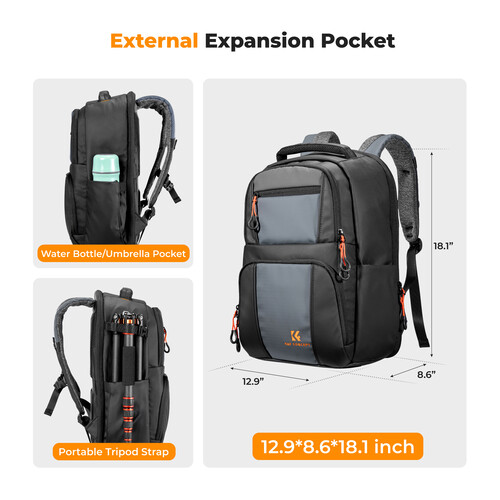 K&F Concept Beta Series Camera Backpack V2 30L (Crni) KF13.160 - 7